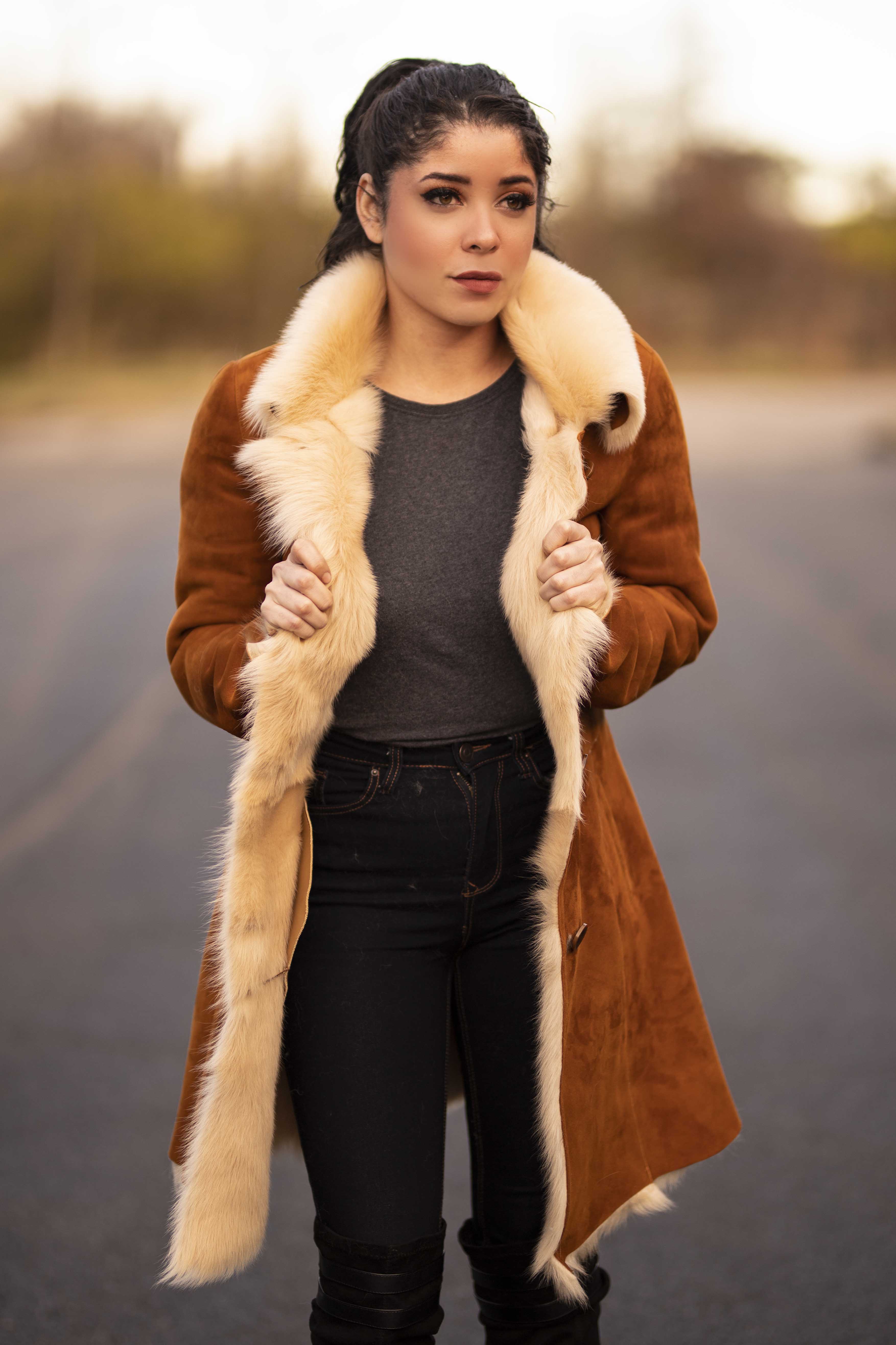 Women's Long Sheepskin Coat