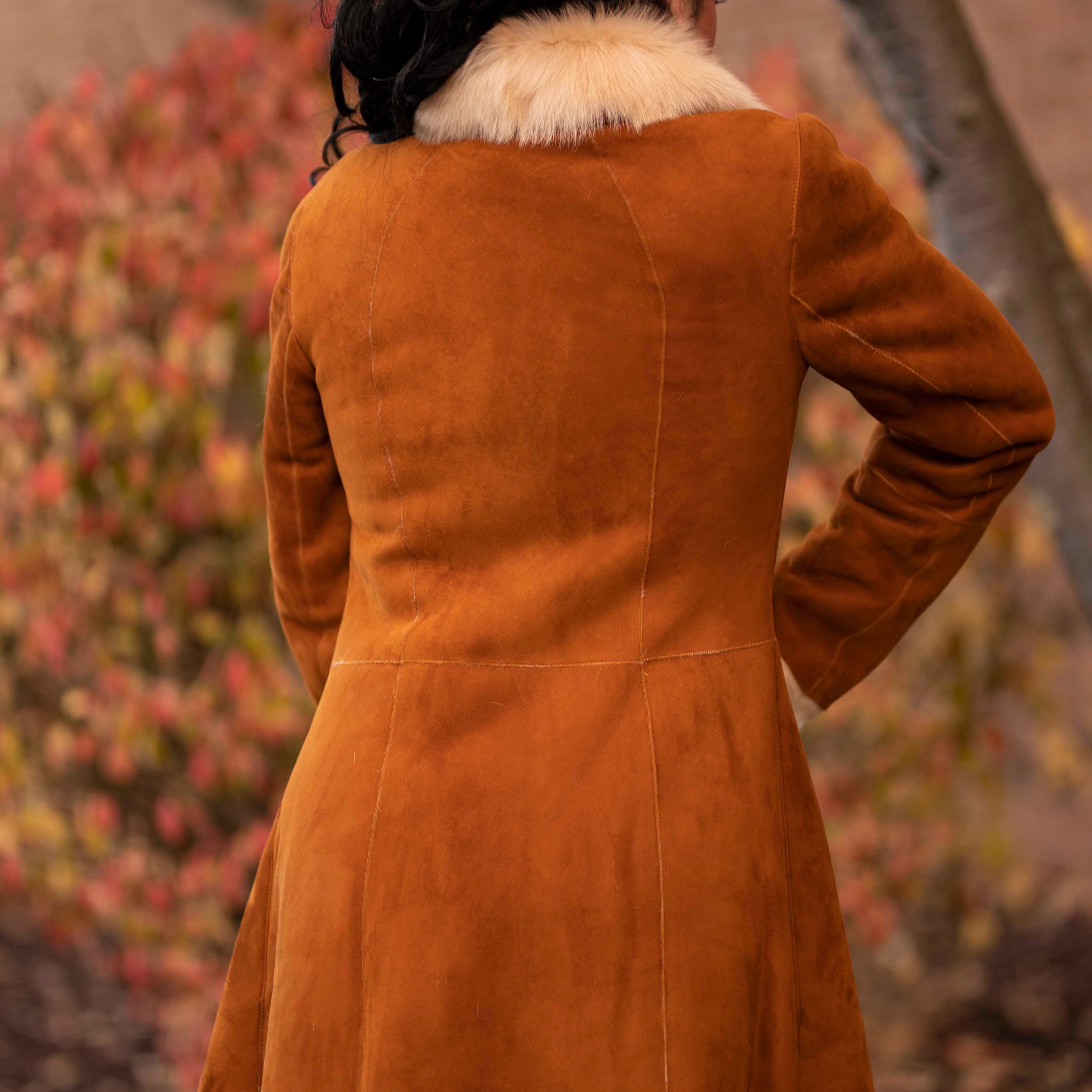 Women's Long Sheepskin Coat - Cloud Nine Sheepskin