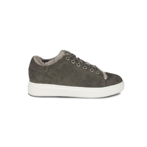 LADIES HOLLY SHEEPSKIN SNEAKER GRAY