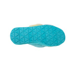 LADIES DUO-TONE EMMA SHEEPSKIN SLIPPER BLUE/YELLOW - Cloud Nine Sheepskin