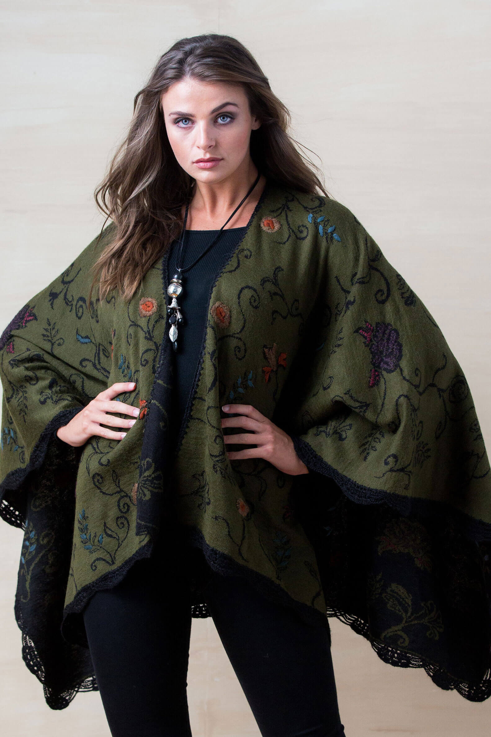 Ethereal Ruana Reversible Ruana – Cloud Nine Sheepskin