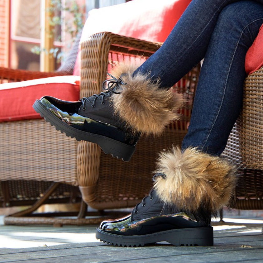 LADIES BROOKE BOOT WITH RACCOON Cloud Nine Sheepskin