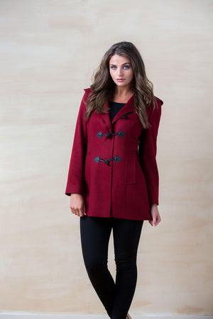 Red Hooded Coat - Cloud Nine Sheepskin