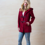 Red Hooded Coat - Cloud Nine Sheepskin