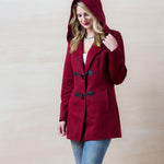 Red Hooded Coat - Cloud Nine Sheepskin