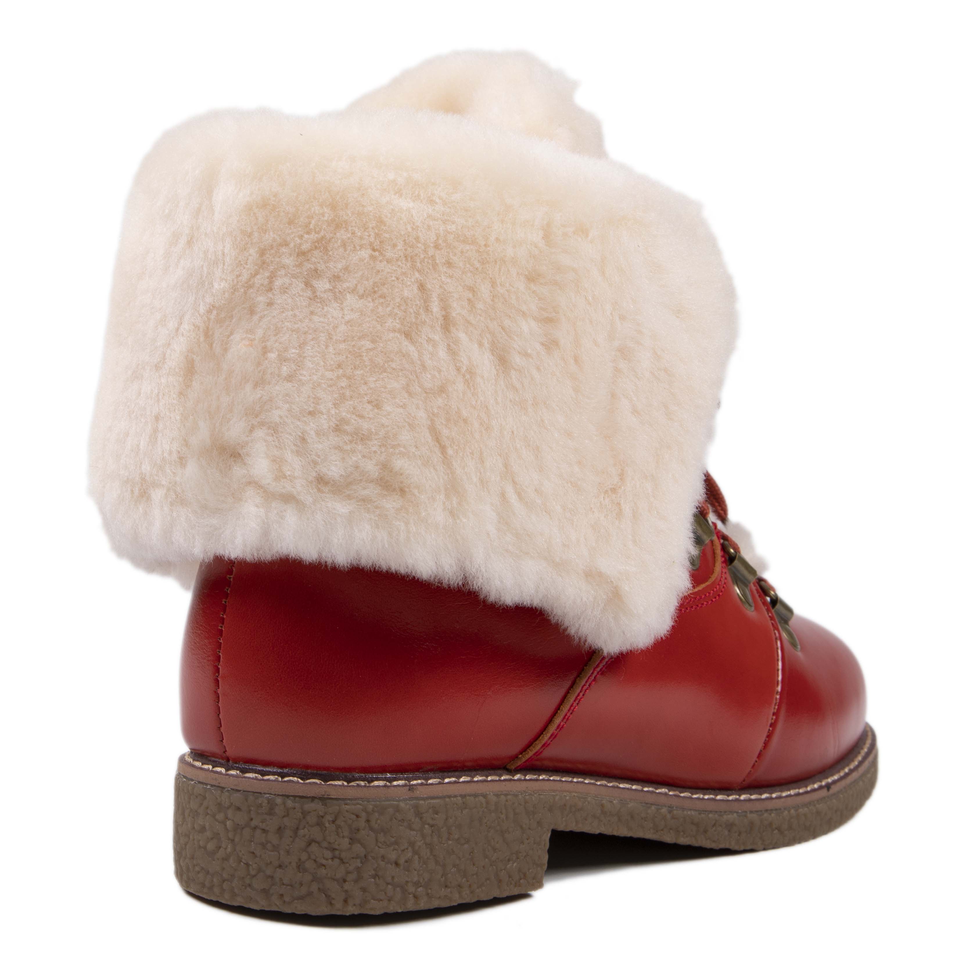 Red sheepskin boots hotsell