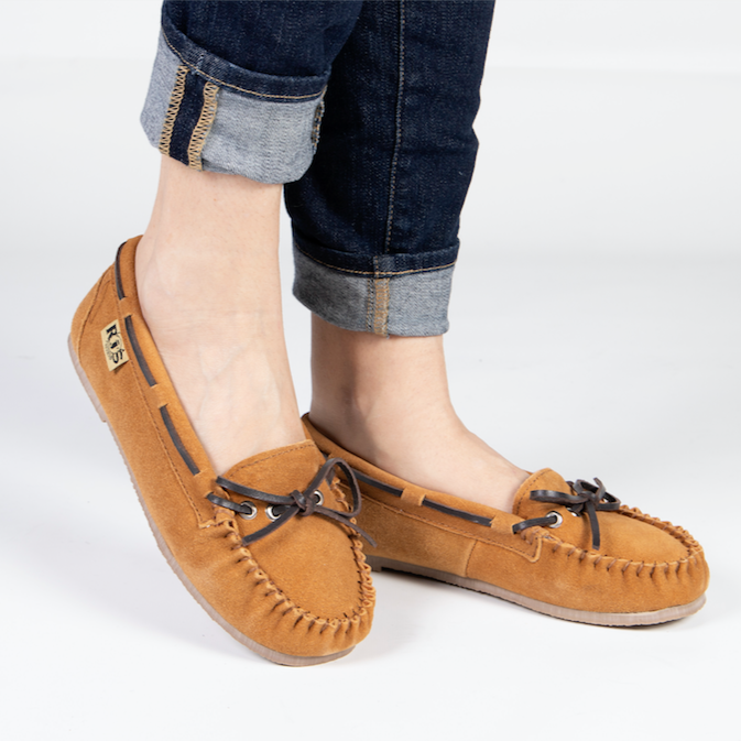 Ladies Unlined Driving Moccasin Cloud Nine Sheepskin