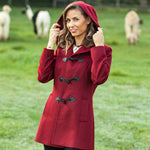 Red Hooded Coat - Cloud Nine Sheepskin