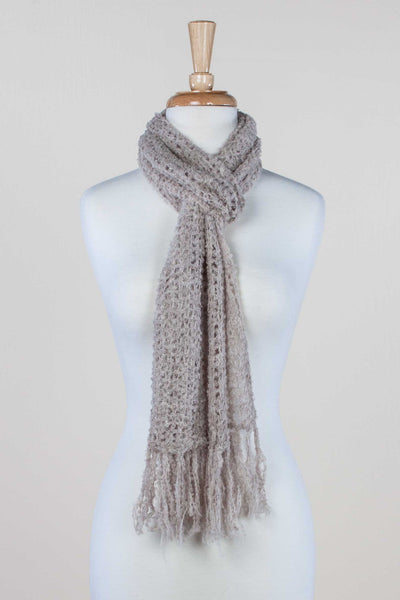 小物 Eaphi /BOUCLE SUKASHI SHAWL beige BOUCLE SUKASHI SHAWL