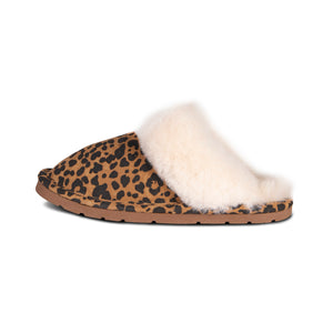 LADIES LEOPARD SCUFF - Cloud Nine Sheepskin