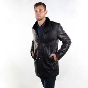 Mens Sheepskin Long Coat - Cloud Nine Sheepskin