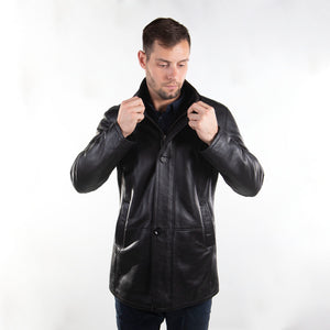 Mens Sheepskin Long Coat - Cloud Nine Sheepskin