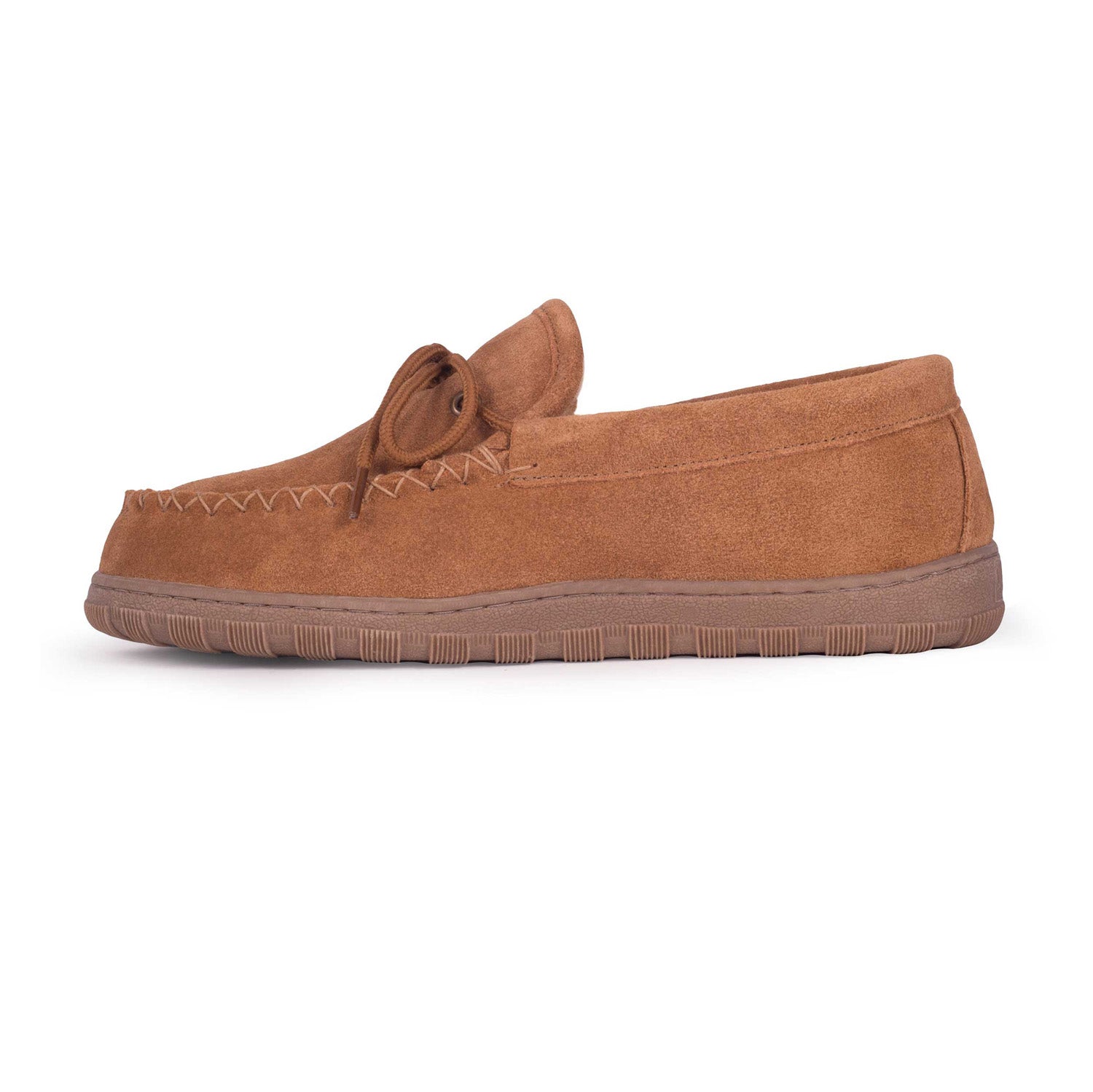 Mens wide fit moccasin slippers on sale