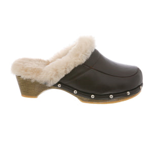 LADIES MONICA LEATHER CLOG