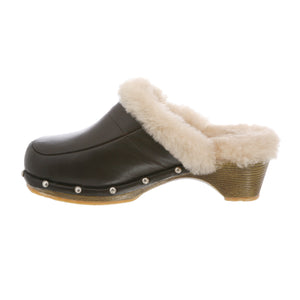 LADIES MONICA LEATHER CLOG