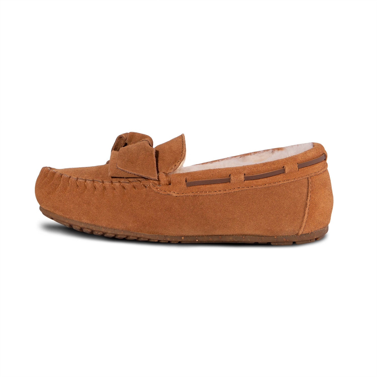 LADIES SCARLET SHEEPSKIN MOC - Cloud Nine Sheepskin