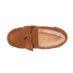 LADIES SCARLET SHEEPSKIN MOC - Cloud Nine Sheepskin