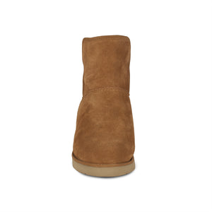 Wedge sheepskin boots top